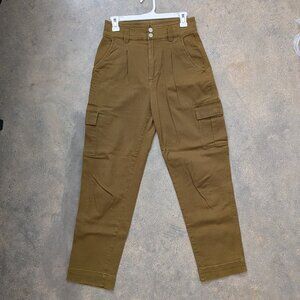 GAP High Rise Belted Cargo Khaki Pants size 2